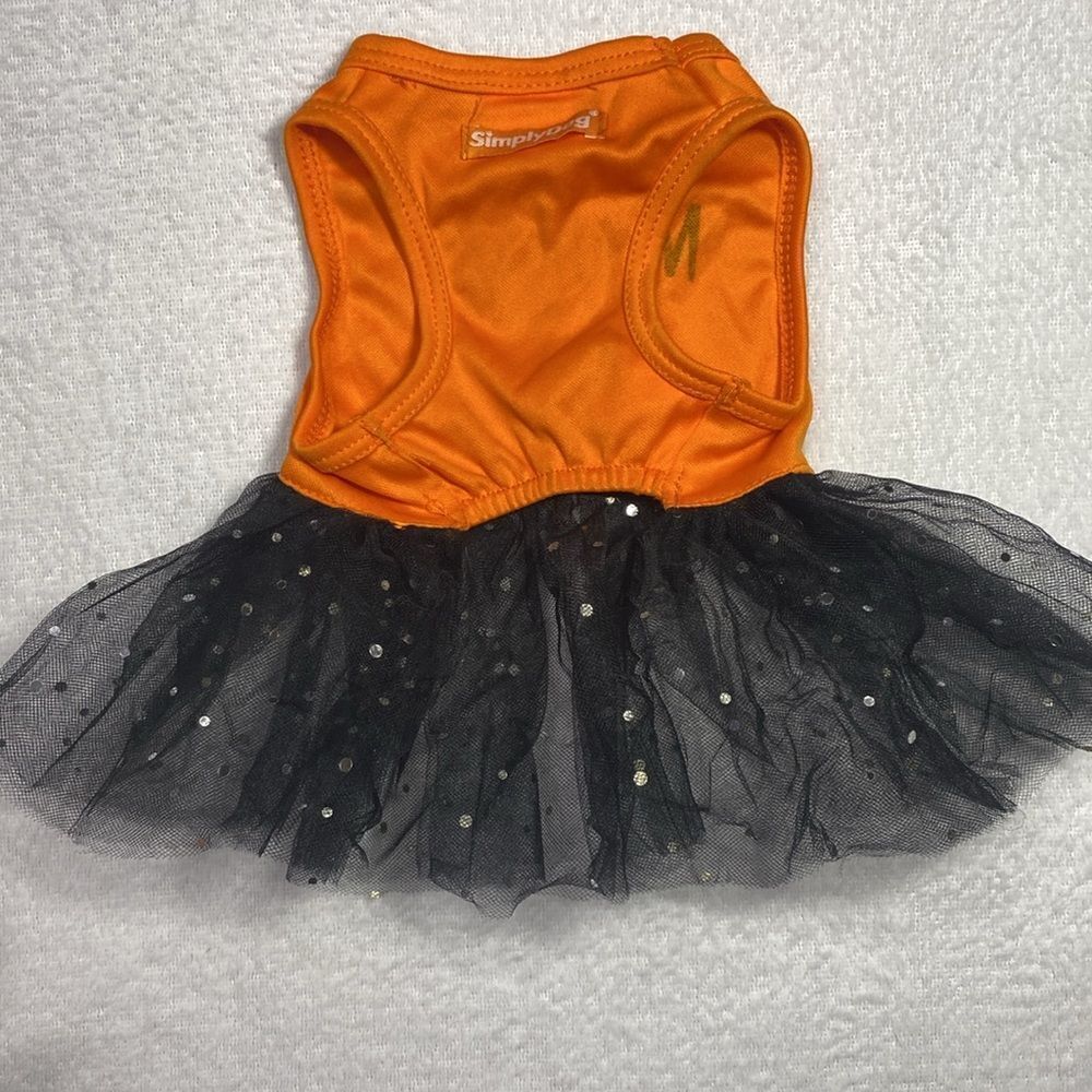 Halloween Tulle Skirt Dog Dress Mommy's Lil' Pumpkin - Picture 2 of 7